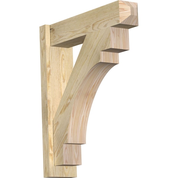 Ekena Millwork Merced Rough Sawn Craftsman Outlooker, Douglas Fir, 6"W x 24"D x 28"H OUT06X24X28MRC04RDF - main